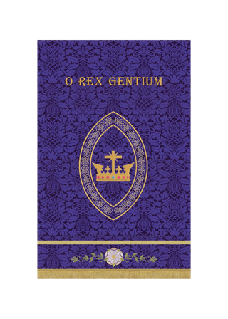 Advent Banner O Rex Gentium  Blue or Violet Advent Banner