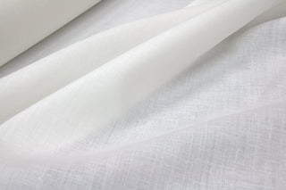 Porcelain Linen fabric drape and body demonstration