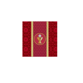 Red Chalice Veil or Burse | Cross Design chalice Veil or Burse