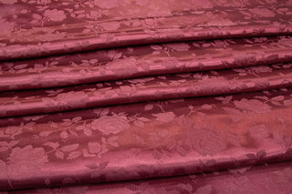 Sarafina rose brocade fabric red liturgical jacquard pattern Church Vestments