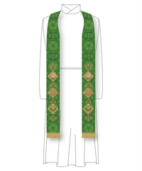 Green Sacraments Pastor Priest Stole | Green Pastor Priest Stoles