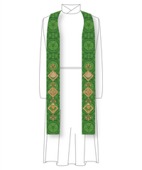 Green Sacraments Pastor Priest Stole | Green Pastor Priest Stoles