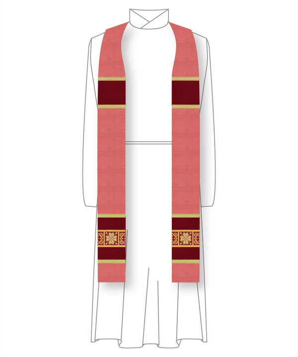 Priest Stole Made of Silk - St. Ignatius of Antioch Collection | Clergy Stoles
