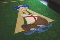 Sanctified Hand of God Ship Banner | Green Trinity Church Banner