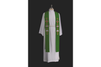 Sanctified Trinity Father Son Spirit Stole | Green Pastor Priest Stole