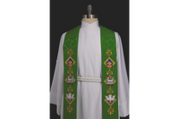 Sanctified Trinity Father Son Spirit Stole | Green Pastor Priest Stole