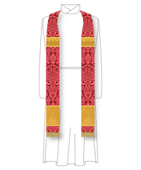 Silk Damask Priest Stoles | Seasonal Colors Clergy Stoles 