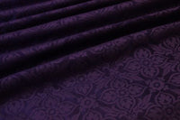 Silk Damask Fabric Chelmsford Violet | Historicial Liturgical Silk Damask Fabric Ecclesiastical Sewing