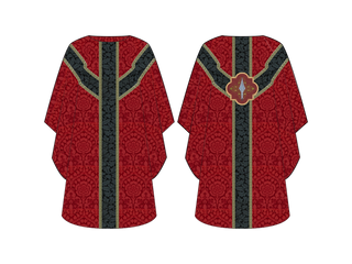 Chasuble Lent Spear | Scarlet Lent Liturgical Vestment