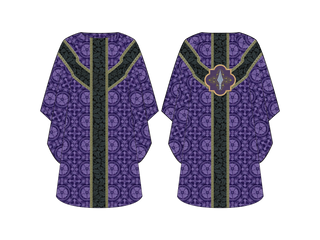 Chasuble Lent Spear Violet Lent Liturgical Vestment