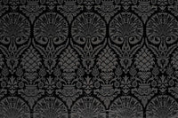 St. Nicholas Damask Liturgical Fabric For Church Vestments | Black