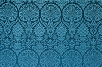 St. Nicholas Damask Liturgical Fabric For Church Vestments | Blue