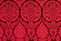 St. Nicholas Damask Liturgical Fabric For Church Vestments | Red