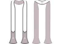 Latin Mass V-Orphrey Stole Maniple | Clergy Sewing Pattern Style 1020