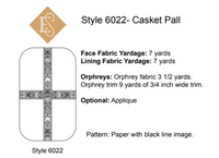 Funeral Casket Pall Sewing Pattern | Church Vestment Sewing Pattern 