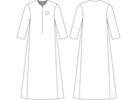 Monastic Nun Habit Sewing Pattern with Scapular Church Vestment Pattern