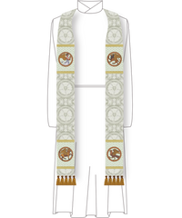 Clergy Stole #2 in the Evangelist Collection | Pastoral or Priest Stoles