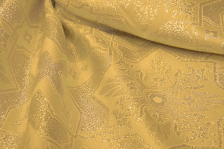 Close-up of Tintern Brocade eight-pointed star, cross and geometric diaper repeat