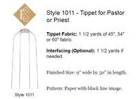 Tippet Pattern (Clergy) | Liturgical Vestments Sewing Pattern