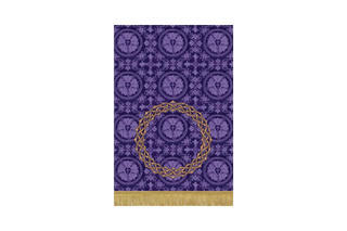 Violet Spear Thorns Pulpit Hanging | Lent Passion Collection