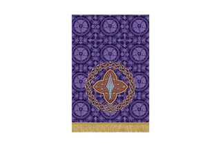 Violet Spear Thorns Pulpit Hanging | Lent Passion Collection