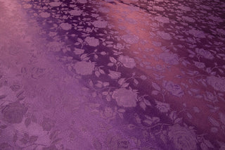 violet sarafina rose brocade fabric for chasuble sewing