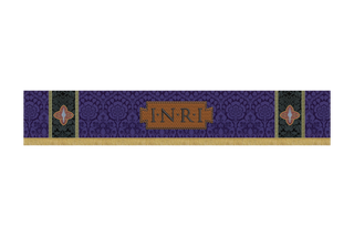 Violet Lent INRI Superfrontal | Altar Hanging  Lent Passion Collection 