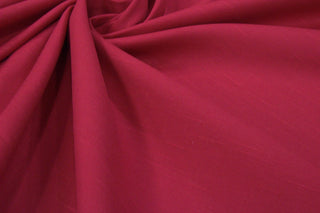 Wells Regalis Crimson fabric drape showing rich red tone and structure