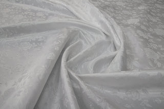 white rose jacquard fabric for christening gown, bridal, and communion dress bridal brocade fabric