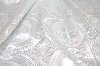 Imperial Cross Medallion Brocade Fabric | Liturgical Church Brocade