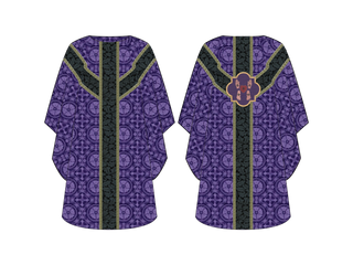 Lent Wounds Chasuble Violet Lent Liturgical Vestment