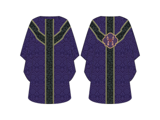 Lent Wounds Chasuble Violet Lent Liturgical Vestment