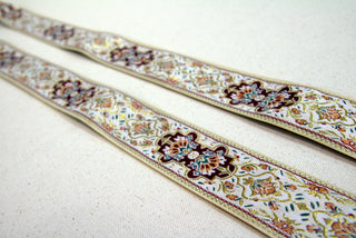 Abbey Rose jacquard orphrey trim suitable for Gaudete and Laetare rose vestments