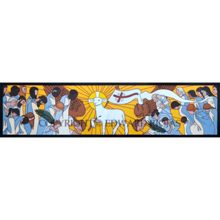 Ed Riojas Lamb Adoration of the Lamb Christian Art Print | Edward Riojas Artist ...