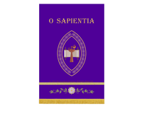 O Sapientia Banner Advent Violet | Violet Advent Church banner Ecclesiastical Sewing