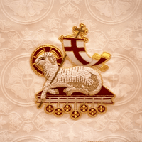 Agnus Dei Symbol | Embroidered Applique for Liturgical Vestments