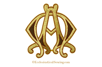 Alpha Omega Goldwork Embroidered Emblem