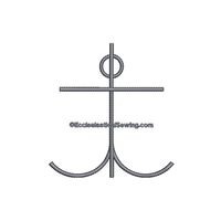 Cross and Anchor Religious Design | Digital Embroidery Design Ecclesiastical Sewing