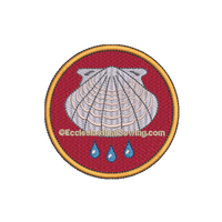 Baptism Shell Religious Machine Embroidery Design | Shell Digital Embroidery Ecclesiastical Sewing