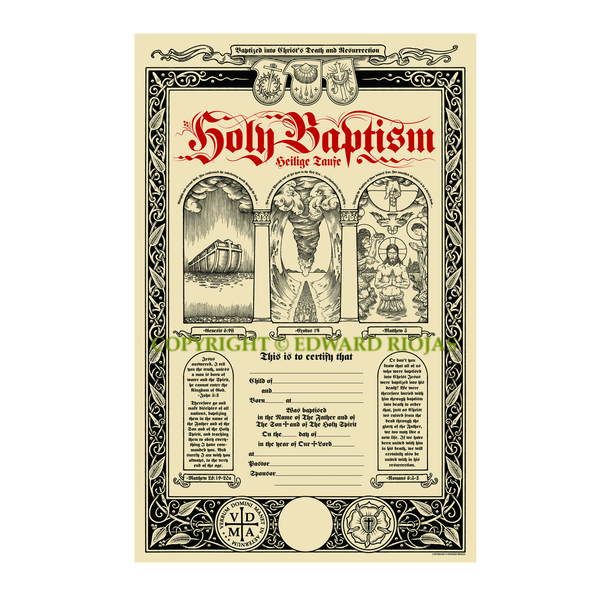 Baptismal Certificate | Liturgical Art and Gifts