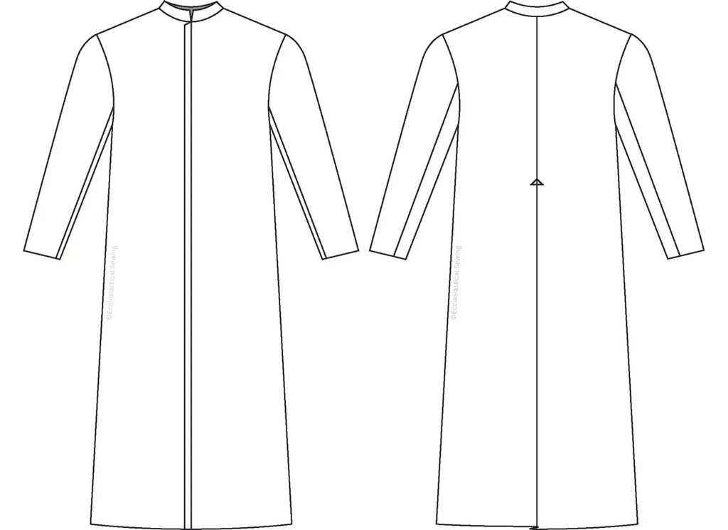 Cassock Sewing Pattern for Altar Server | DIY Printed Church Vestment ...