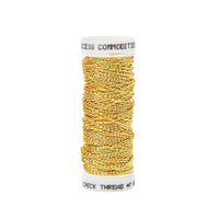 Check Thread #7 - Gold Non-Tarnish - Metallic Embroidery | Goldwork Thread