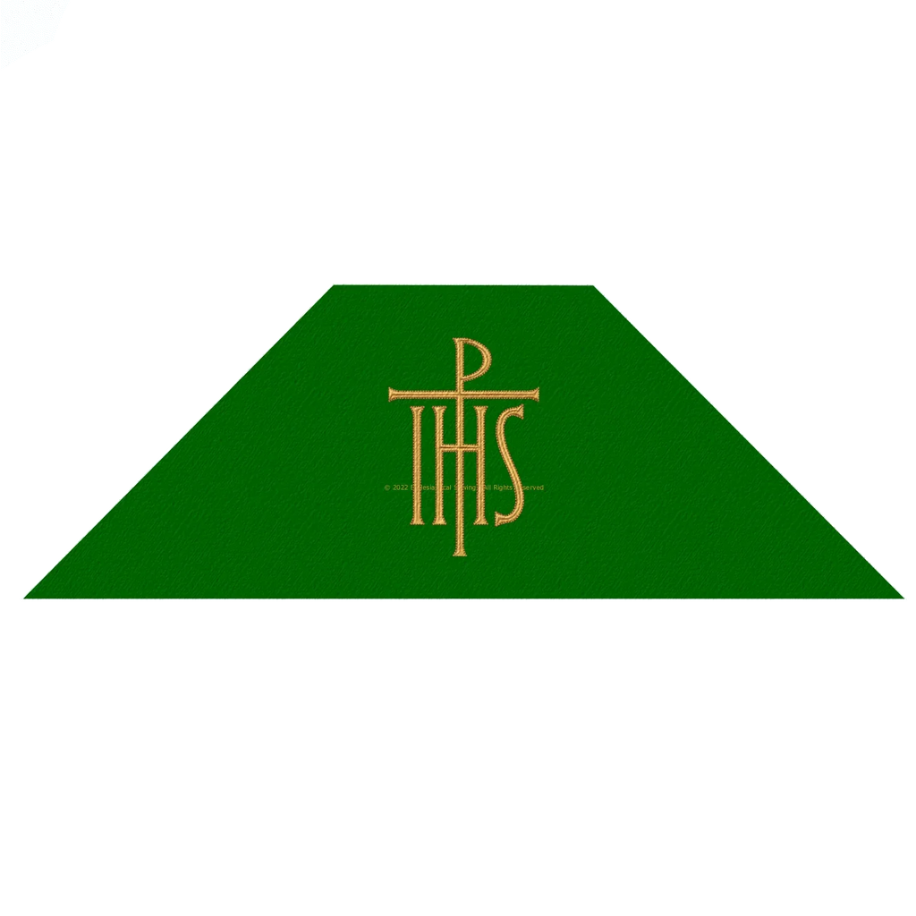 Chi Rho IHS Green Chalice Veil o Burse | Velo o Burse del Cáliz de la ...