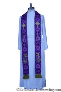  City of David Clergy Stole (All Colors) | Pastoral, Priest, or Deacon Stoles