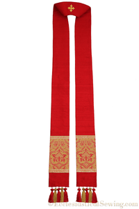 Clergy Stole in the St. Gregory Style #2 | Pastoral and Priests Stoles