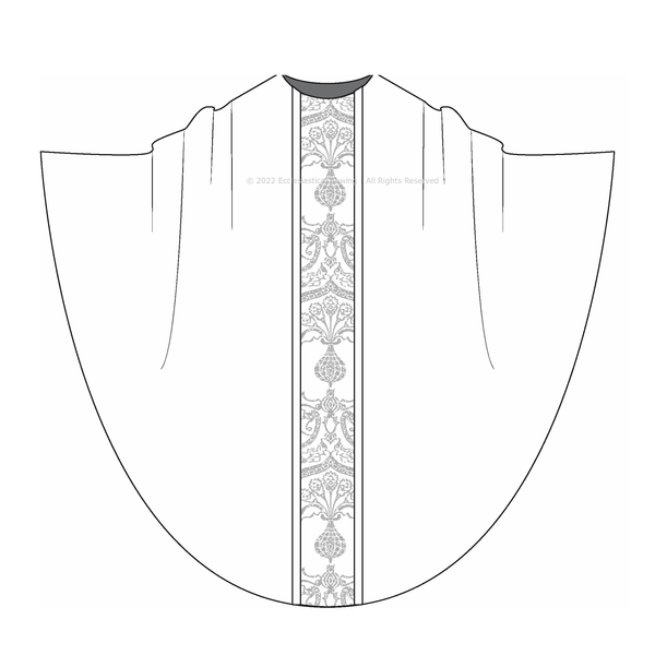 Column Orphrey Monastic Chasuble Sewing Pattern | Style 3006 Monastic Priest Chasuble Ecclesiastical Sewing