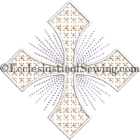 Altar Linen Machine Embroidery Cross | Small Altar Linen Embroidery Ecclesiastical Sewing