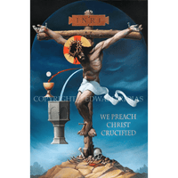 Crucifixion Edward Riojas Christian Art | Liturgical Artwork Print