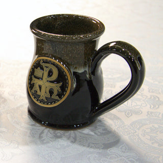 The Crusader's Cup in Dark Chocolate and Caramel, Chi Rho face