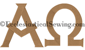 Alpha Omega Religious Embroidery Design | Digital Machine embroidery Design Church Vestments Ecclesiastical Sewing